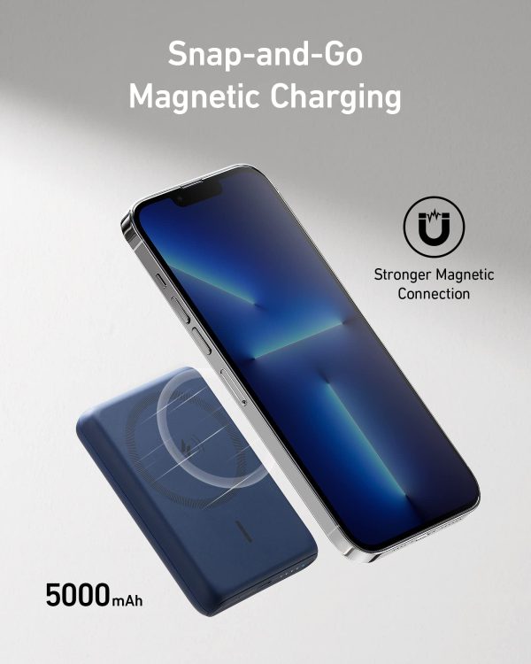 پاوربانک 5000 مگ سیف انکر مدل Anker 621 Magnetic Battery 5000mah (MagGo)-A1610 - Image 4